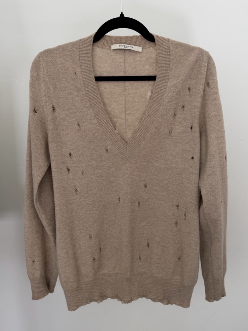 Givenchy Cashmere V-Neck Sweater Size Small